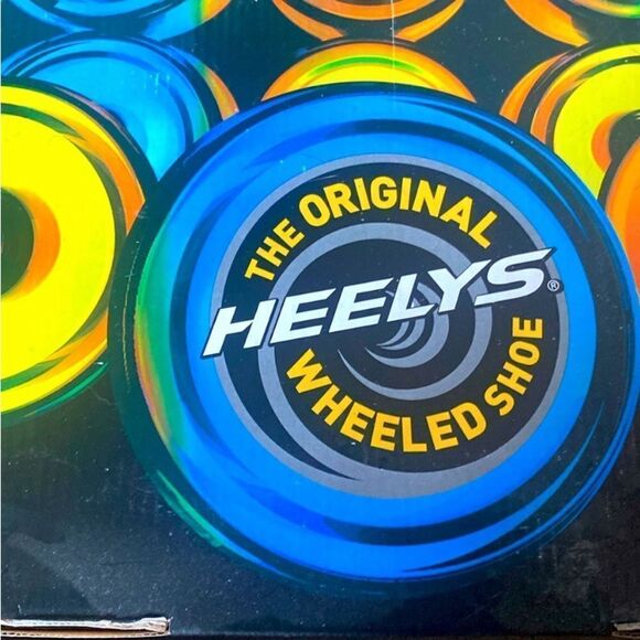 HEELYS Sneakers Pro 20 NEW Rainbow Wheeled Shoes Multicolor Pink Black Size 5 - Picture 8 of 11